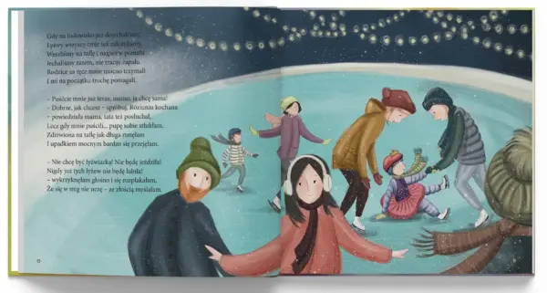 Ilustracja z książki "Rózia i jej wartości" Katarzyny Ogonowskiej. Rozdział 'Wytrwałość'