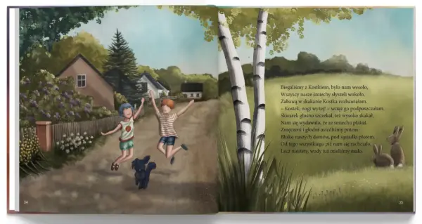Ilustracja z książki "Rózia w świecie relacji" Katarzyny Ogonowskiej. Rozdział "Przyjaźń"