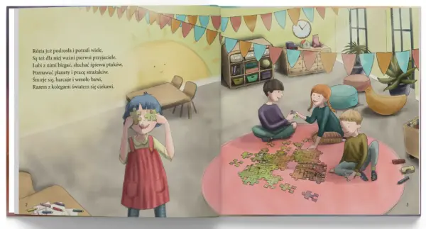 Ilustracja z książki "Rózia w świecie relacji" Katarzyny Ogonowskiej.