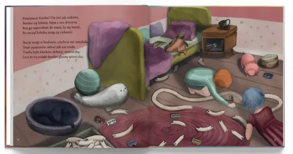 Ilustracja z książki "Rózia w świecie relacji" Katarzyny Ogonowskiej. Rozdział "szacunek"