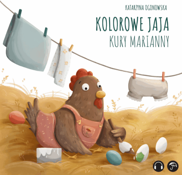Kolorowe jaja kury marianny