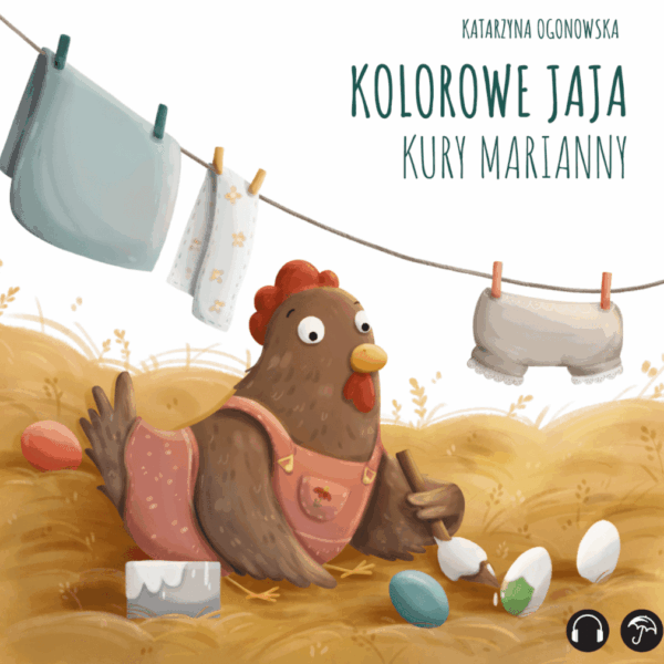 Kolorowe jaja kury marianny